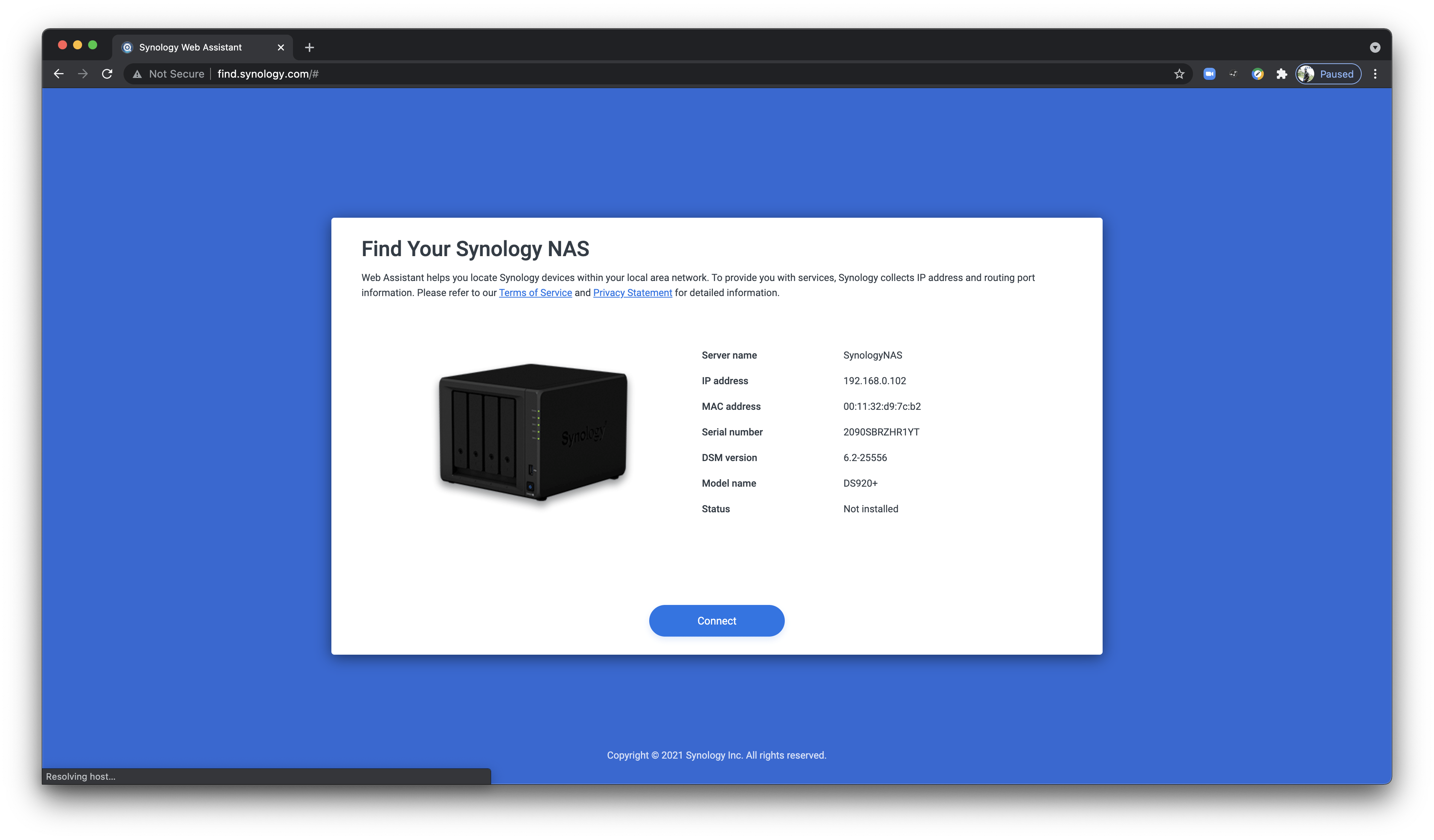 Synology NAS DS920+